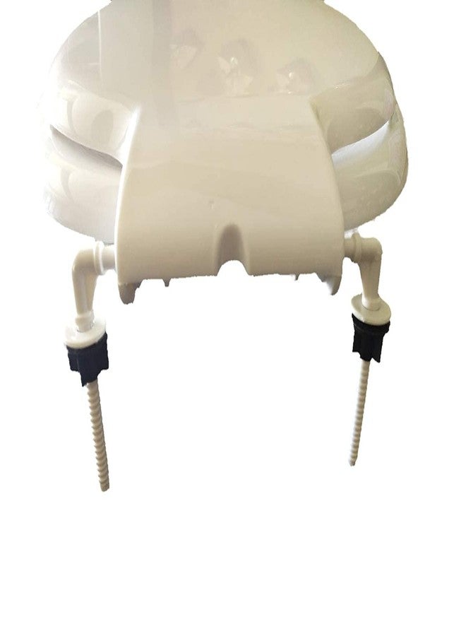 ام تي ار غطاء مقعد مرحاض دائري بلاستيكي من إم تي آر مونيت (مقاس قياسي، أبيض) - Image 5